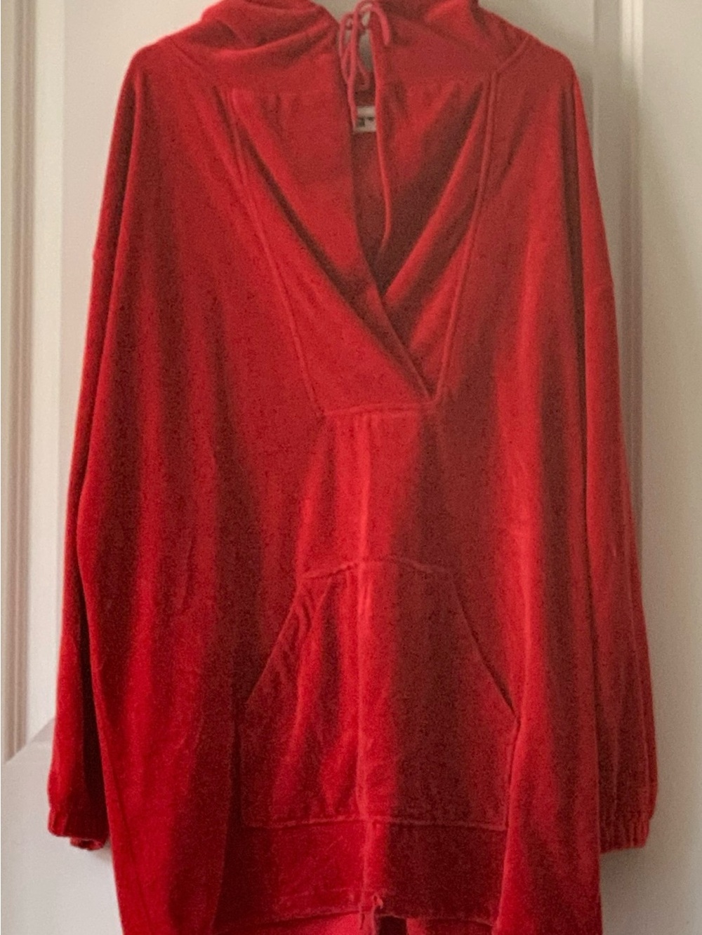 DKNY Velour Pullover Hoodie